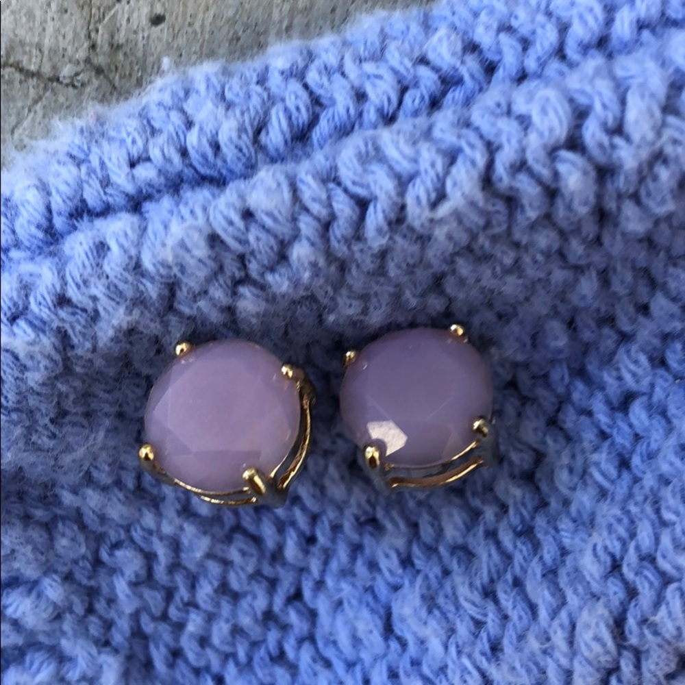 Purple earrings